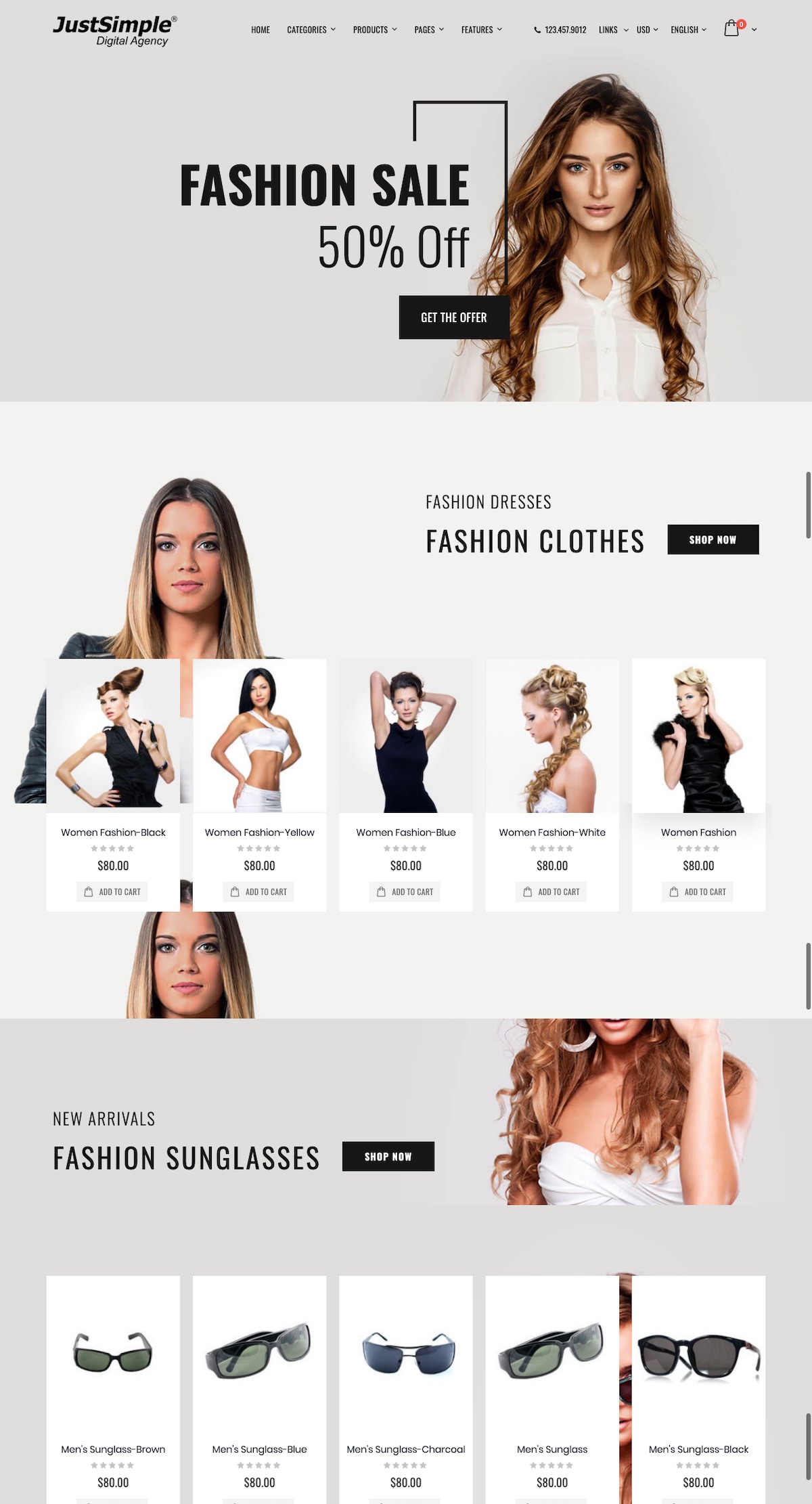 Magento Template Magento Theme JustSimple Malaysia